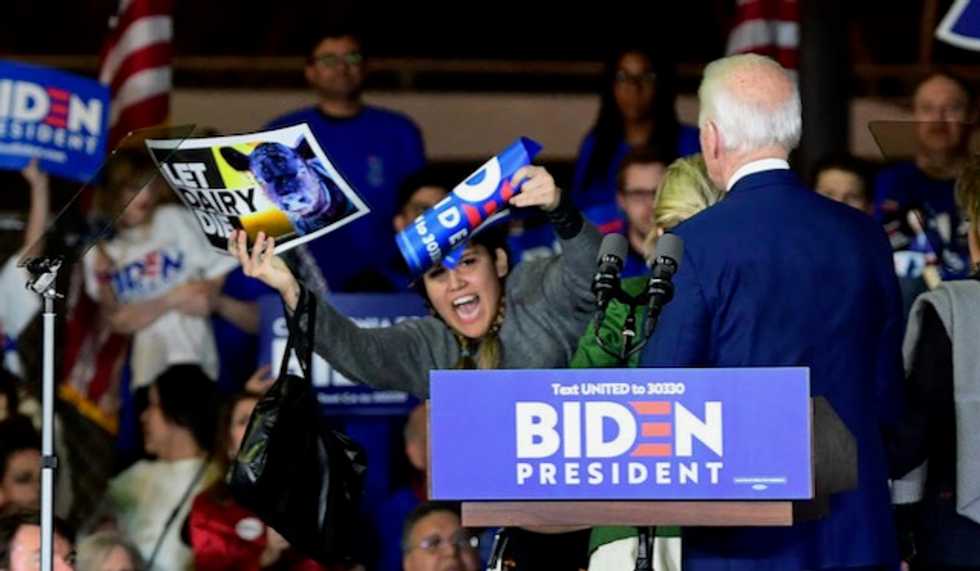 Jill is 'my Secret Service' Biden jokes after wife tackles protestors