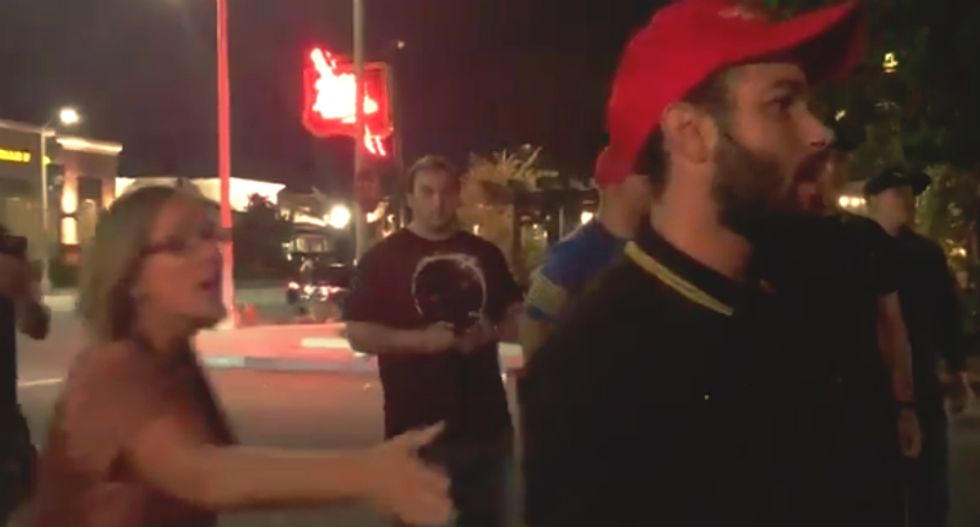 Watch a group of Democratic Socialists run Trump-loving 'Proud Boys' out of an LA bar