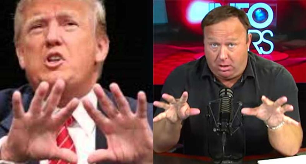 Trump pushes InfoWars conspiracy theory that press 'doesn't want to report' on terror attacks