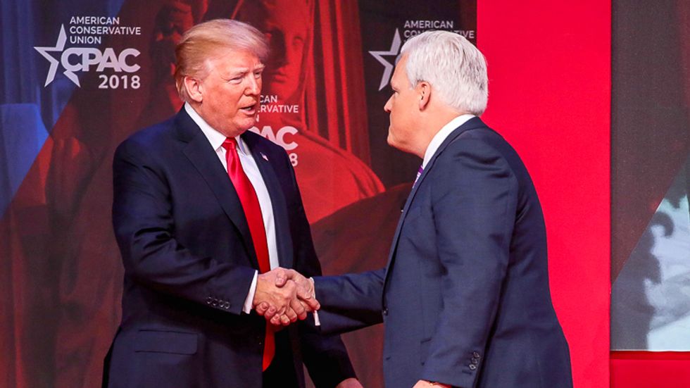 CPAC founder who touched both Trump and virus patient insists president ‘scrubbed’ hands at event