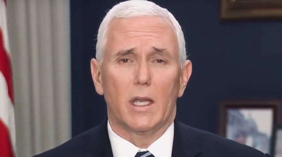 WATCH: Devastating supercut video blows up Pence's defense of Trump's handling of coronavirus