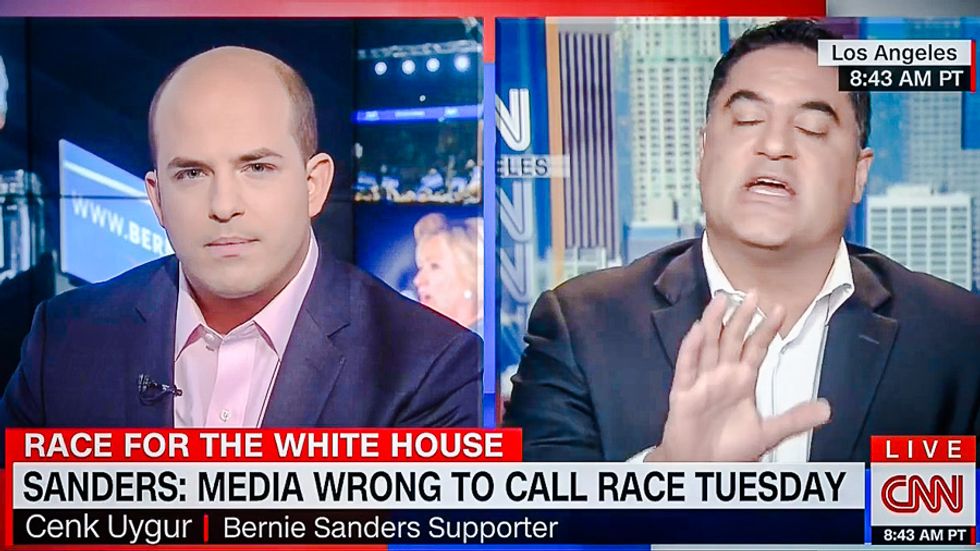 'That is not journalism': Cenk Uygur goes off on CNN host for counting superdelegates
