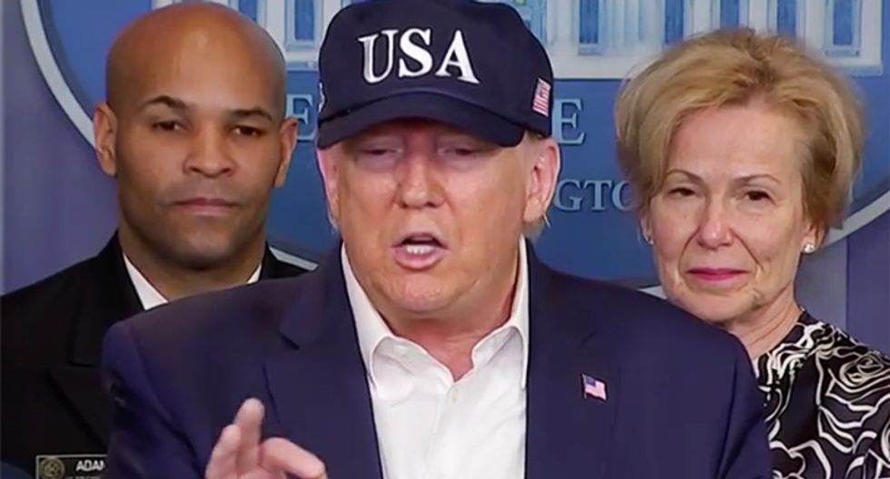 WATCH: Trump silences reporter asking him if he's sending 'mixed messages' with his coronavirus comments