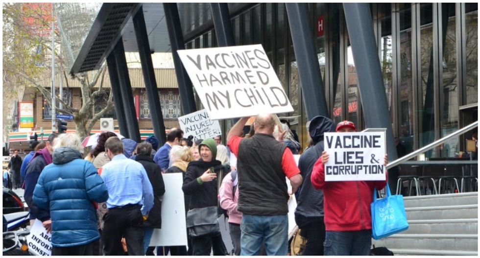 Anti-vaxxers are finding fertile ground among anti-lockdown protesters: report