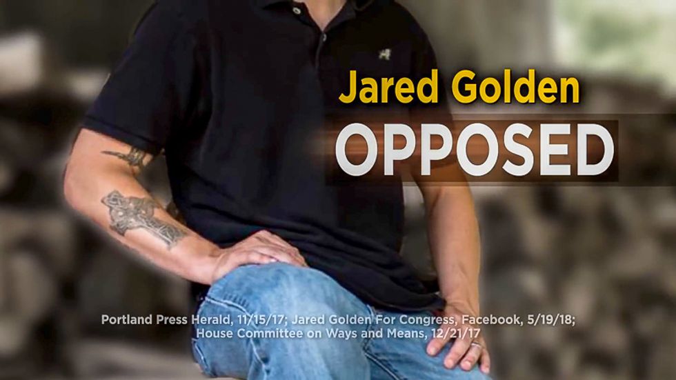 Republican super PAC attacks Dem candidate for having tattoo representing his Marine unit