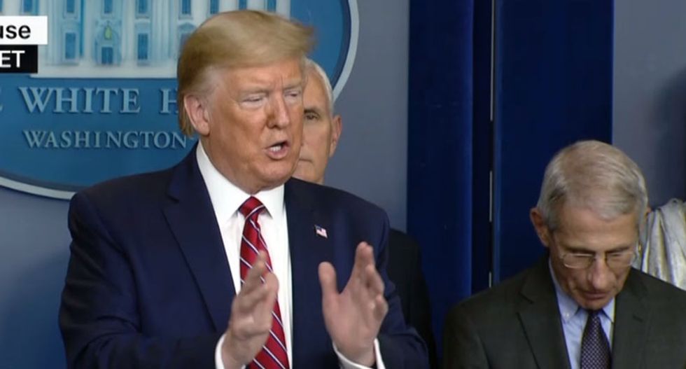 Trump overrides Fauci at COVID-19 briefing after the NIH official tempers expectations for coronavirus cure