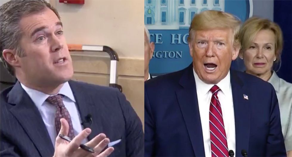 WATCH: Trump blows up on 'terrible' NBC reporter Peter Alexander for grilling him over coronavirus medication