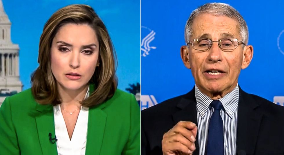 Exhausted Dr. Fauci struggles to explain why ‘hopeful layperson’ Donald Trump spreads misinformation