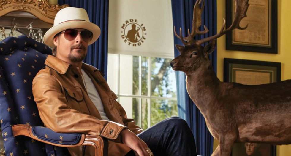 'Face it, we basically deserve this': Internet explodes after Kid Rock admits he is 'running' for Senate