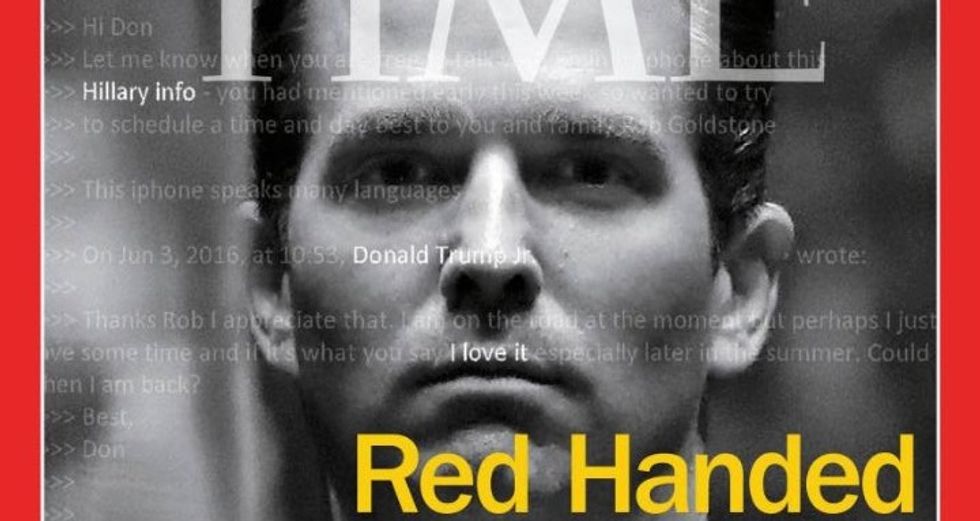 'Daddy won't like this': Internet mocks Trump Jr. for making Time cover for all the wrong reasons