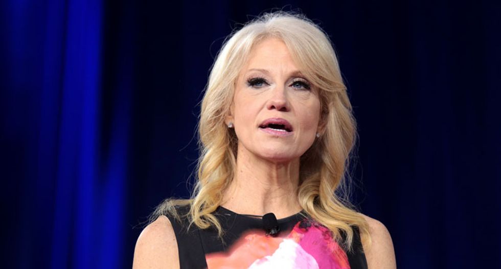 Kellyanne Conway scurries through back door at Capitol to avoid CNN's question on separating families