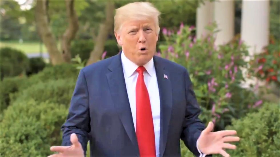 Trump likes making bizarre Rose Garden infomercials to boost his self-esteem: report