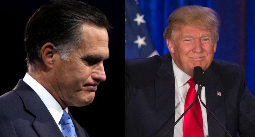 Trump rips Romney after 'trickle down bigotry' comments: He 'choked like a dog' against Obama