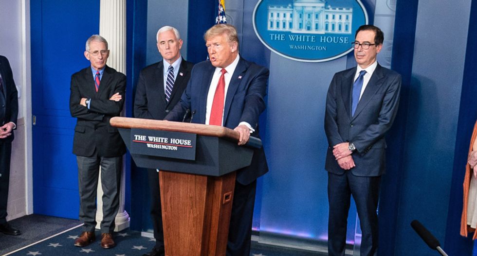 Conservative lays waste to Trump and his enablers for allowing the coronavirus to drive the US 'straight off the cliff'