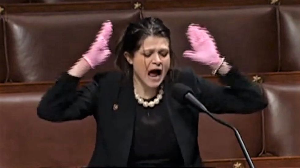 House erupts after Dem lawmaker's COVID-19 speech goes totally off the rails