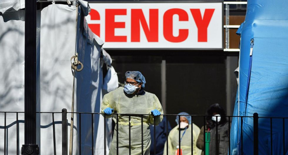 Scared New York medical workers decry lack of personal protective equipment during coronavirus crisis