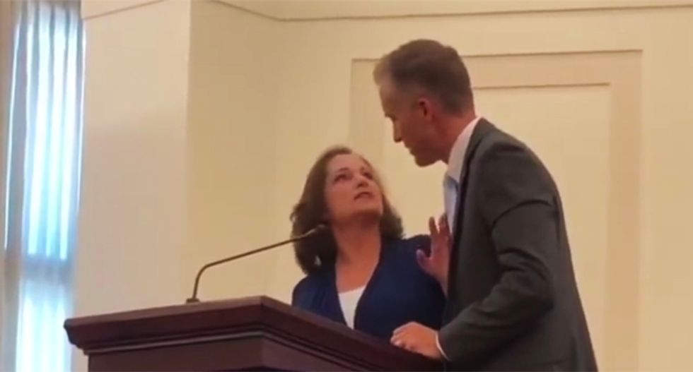 WATCH: Mormon rape victim calls out her alleged assailant in his own church