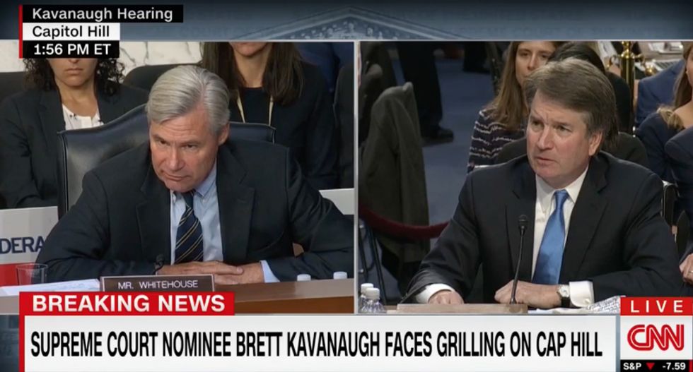 Brett Kavanaugh tries his filibuster trick with Sheldon Whitehouse -- and gets humiliated: ‘I get to ask the questions’