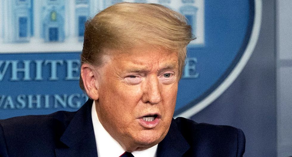 Trump randomly takes a shot at Alexandria Ocasio-Cortez after he’s asked about re-opening the country on May 1