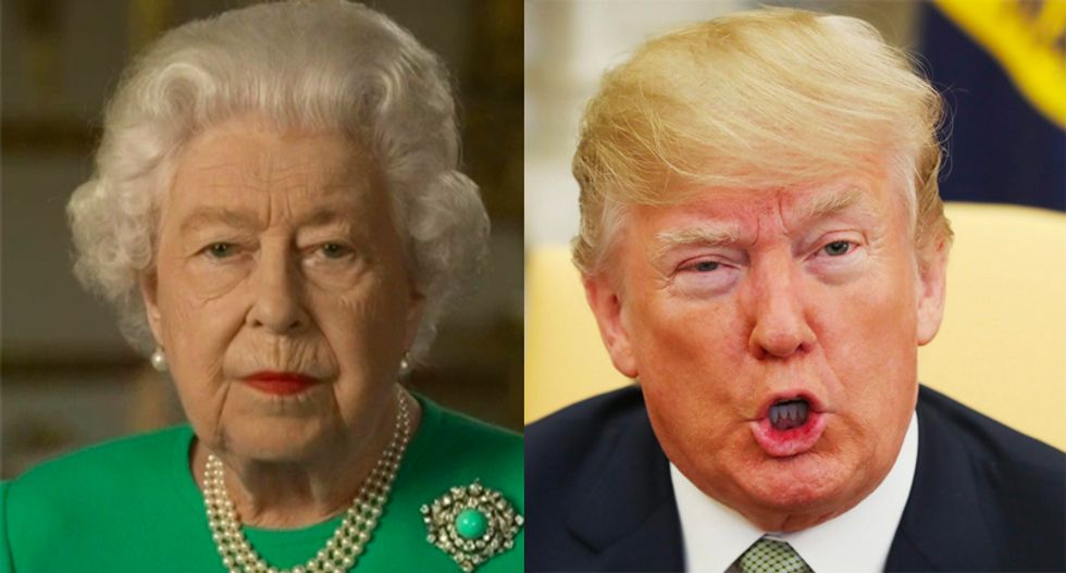 Americans ready to rejoin the British Empire after Queen Elizabeth shows Trump is nothing more than a 'greasy cockroach'