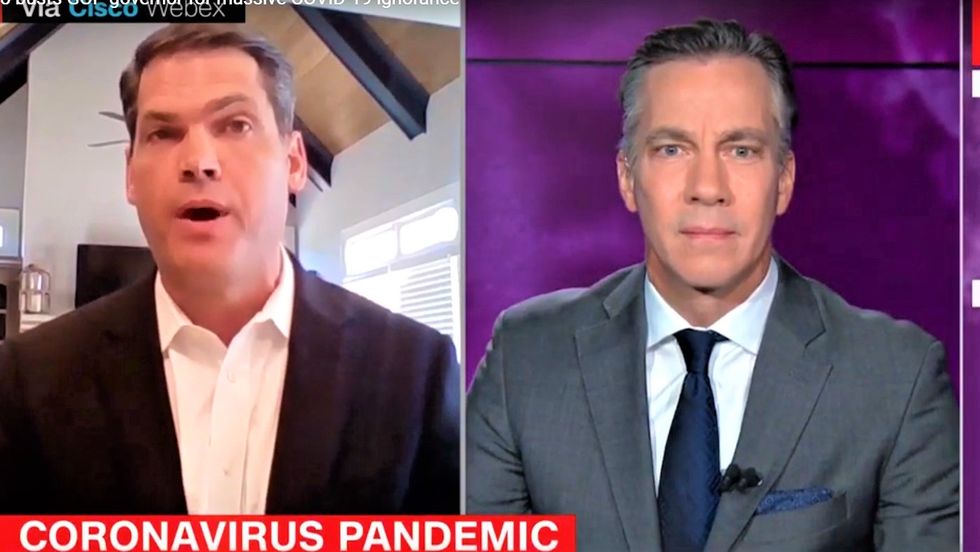 Georgia Republican whines about media bias after CNN's Sciutto busts his state's governor for COVID-19 ignorance