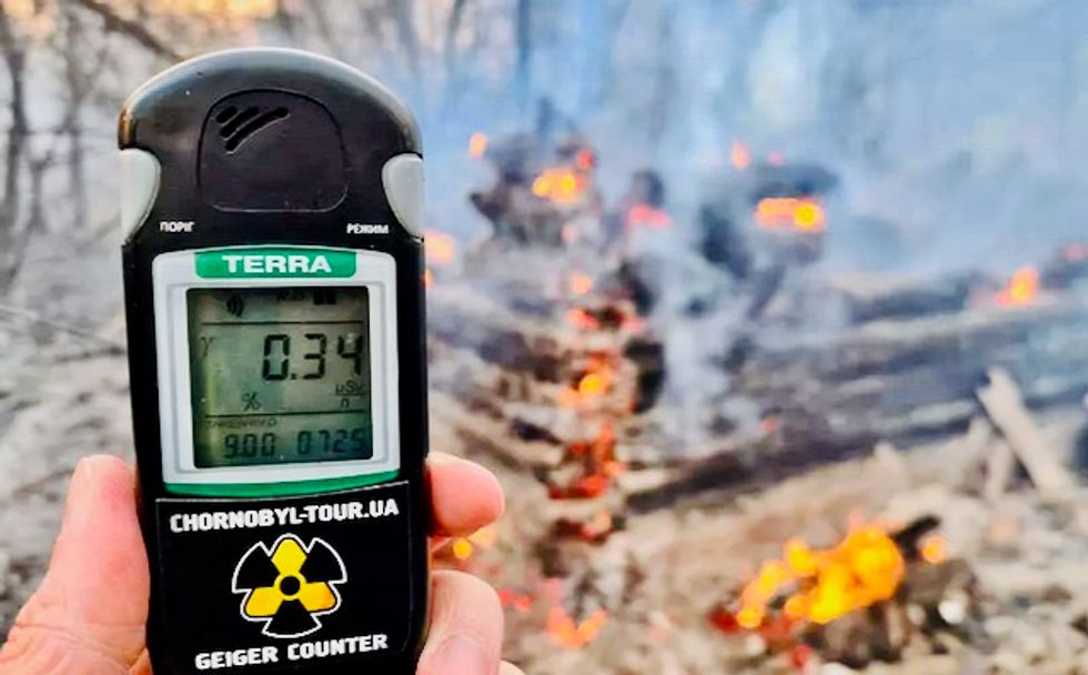Ukraine denies radioactive spike from Chernobyl forest fire