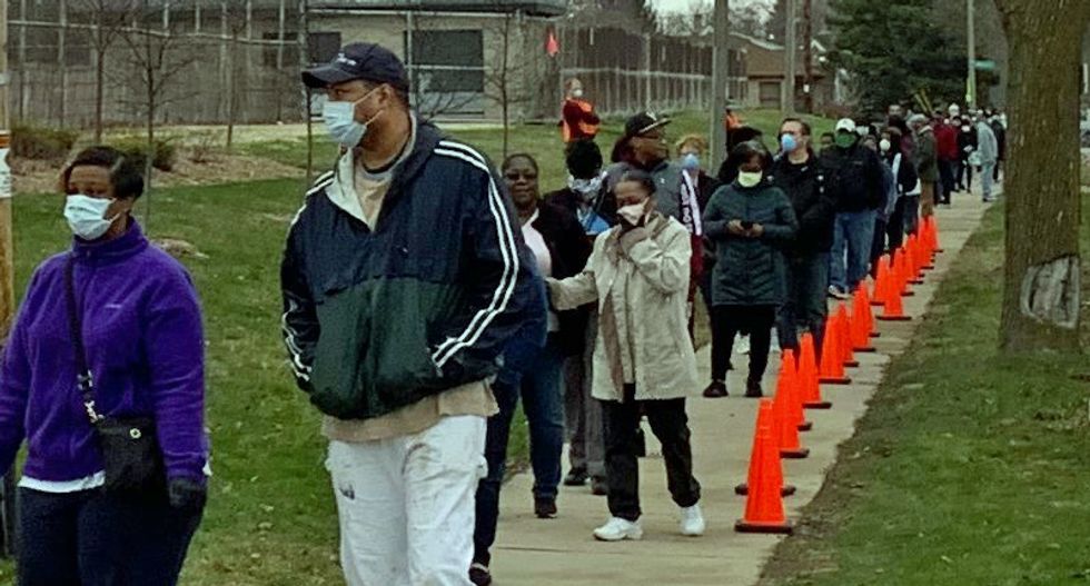 Calls for vote-by-mail intensify after at least 19 cases of coronavirus are linked to Wisconsin primary election