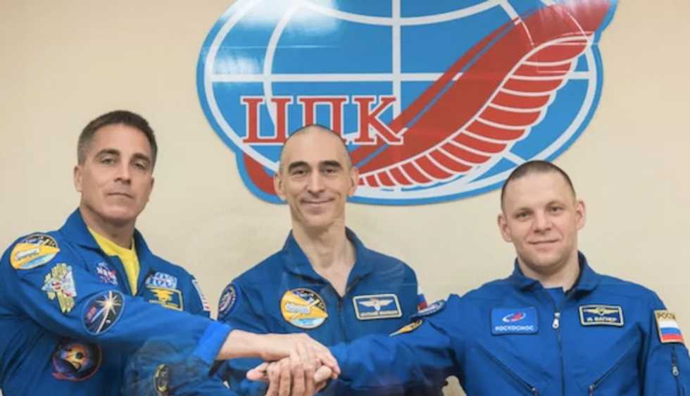 Space station crew to blast off despite virus-hit build up