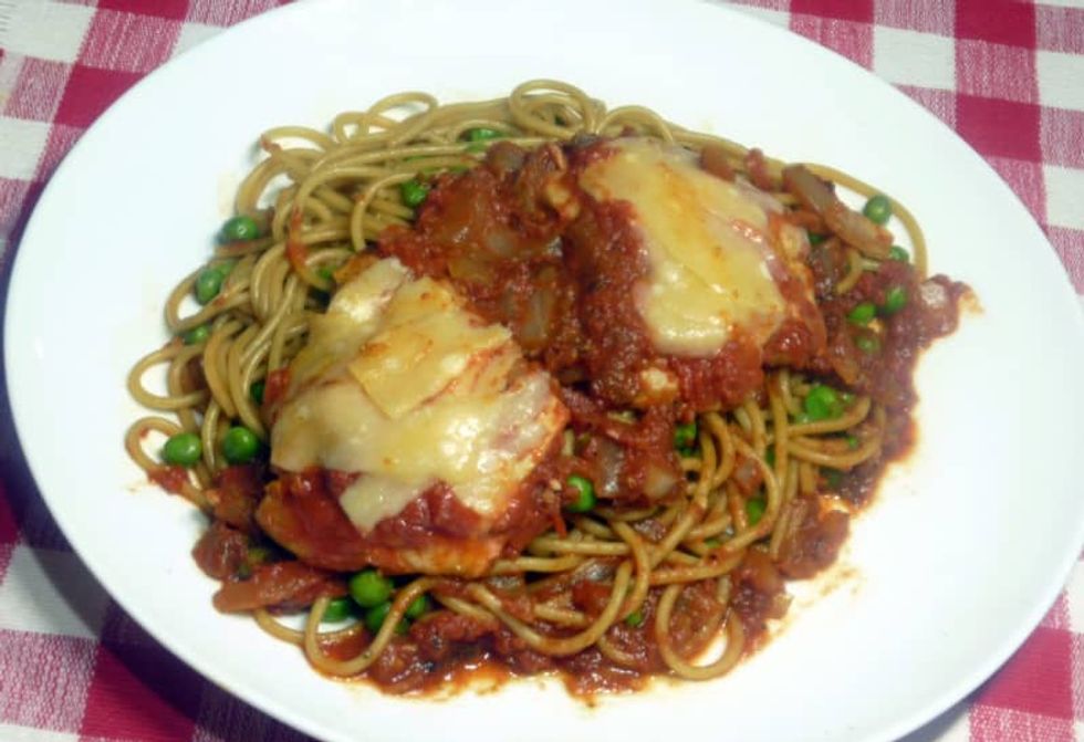 Need a break from extensive cooking? This chicken parmesan dish is an easy fix