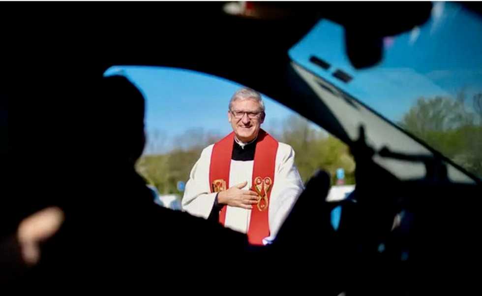 Jesus takes the wheel at German Good Friday drive-in