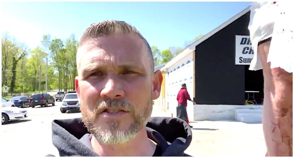 Trump-loving pastor posts video of his 'crucified' son as he defies social distancing orders on Good Friday
