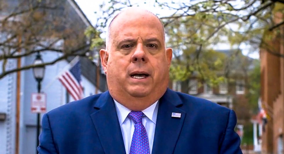 Maryland GOP governor slaps aside Trump's blame-shifting attack with blunt ‘stop golfing and concede’ potshot