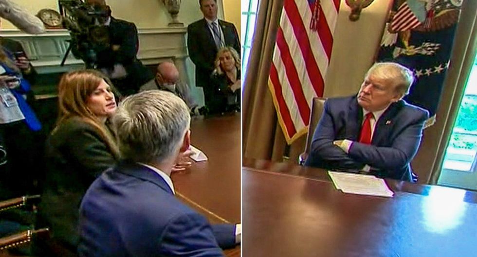 'Stay away from me, please': Trump jokes at awkward event with recovered COVID-19 patients