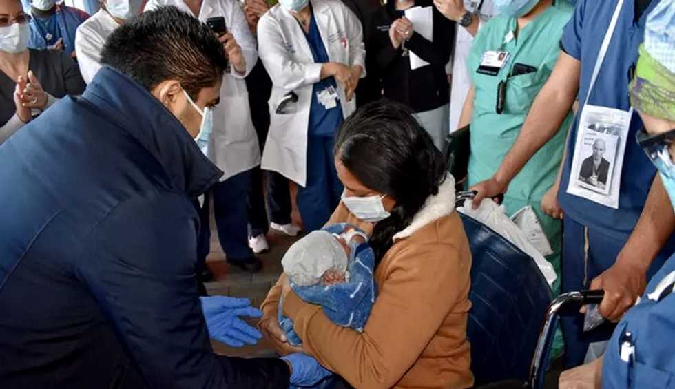 New York woman meets baby she gave birth to in COVID-19 coma