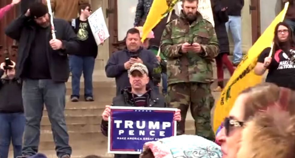 Trump fans can’t admit he’s to blame for this crisis — so they’re launching nonsensical protests instead