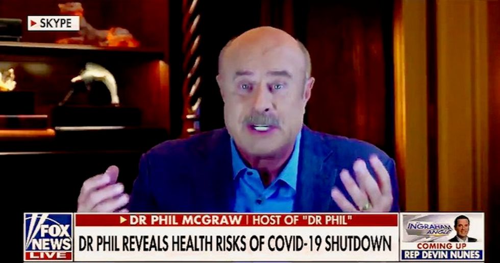‘Charlatan’ Dr. Phil slammed for saying ‘we don’t shut the country down’ for cigarette smoking and car accidents