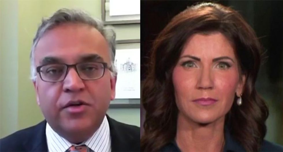 S. Dakota GOP governor busted by Harvard doctor for 'simplistic' plan to send workers back to jobs as COVID-19 ravages state