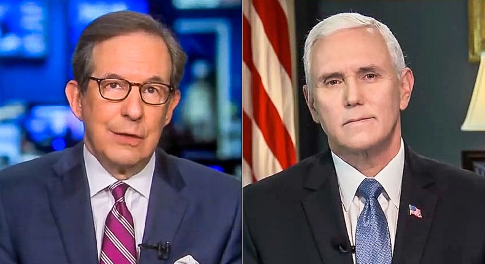 Chris Wallace spanks Mike Pence with Trump's tweets 'fomenting domestic rebellion' during a pandemic
