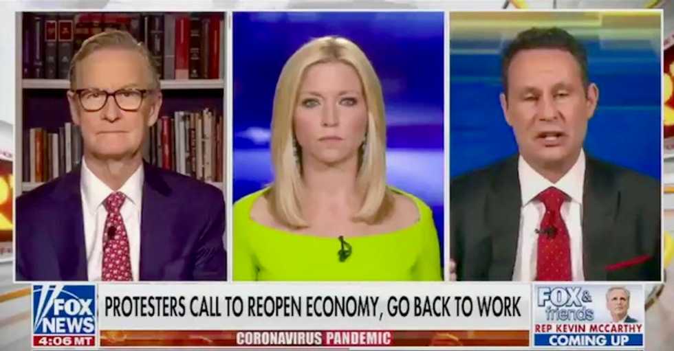 Fox and Friends praises and promotes dangerous stay-at-home protests – then claims Americans have shown ‘responsibility’