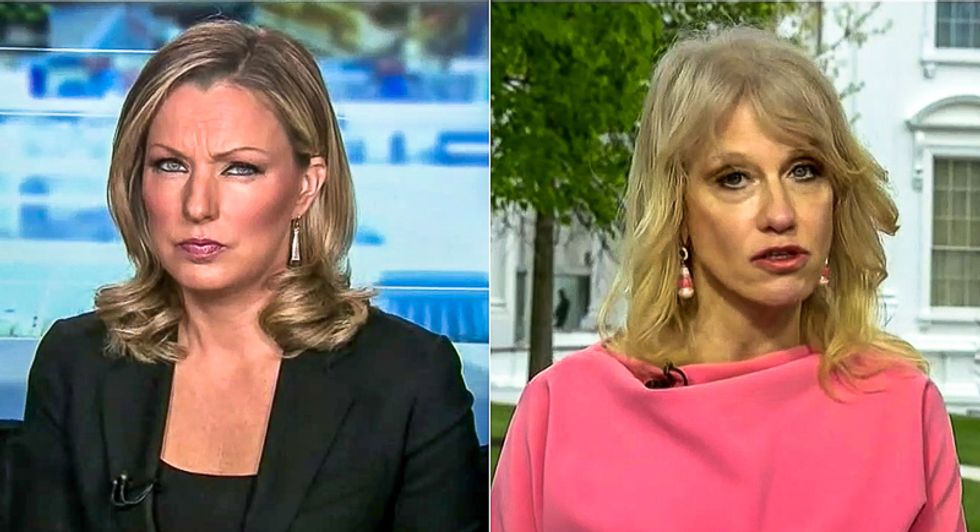 'He saved millions of lives': Kellyanne Conway melts down when asked about Trump instigating protests