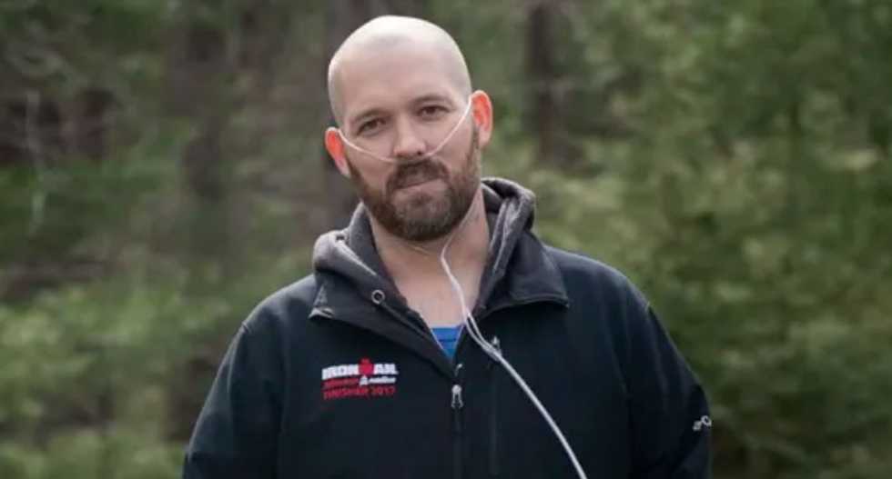 He's a 30-something Ironman athlete -- but COVID-19 nearly killed him