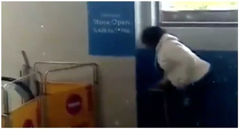 WATCH: Chaos erupts in Walmart as woman uses pepper spray to enforce social distancing