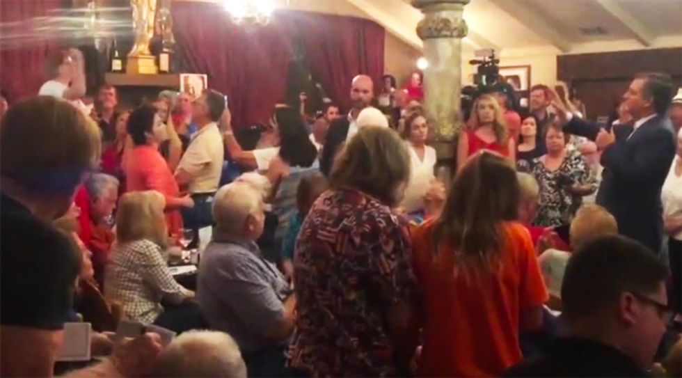 WATCH: Grieving Santa Fe mother confronts Ted Cruz at rally over his inaction on gun violence