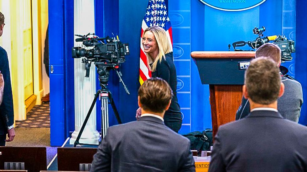WATCH: Kayleigh McEnany flatly refuses to apologize for claiming coronavirus would never hit the US -- and walks out