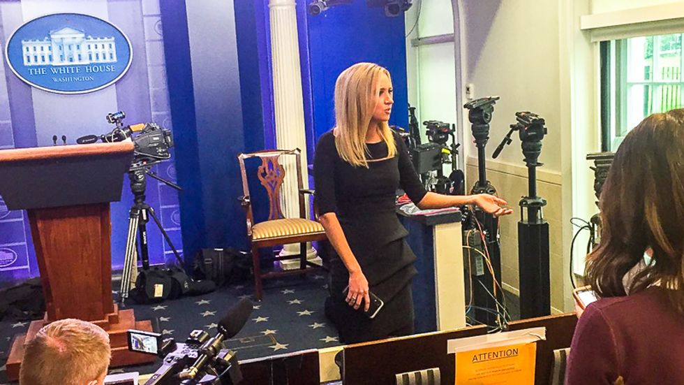 ‘Never say never’: White House press secretary says she might do her job and hold a briefing