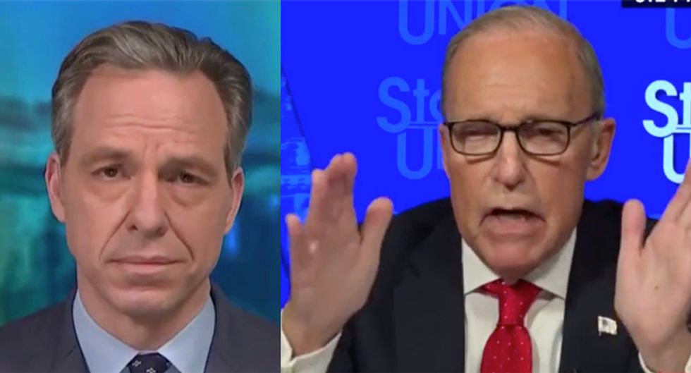 WATCH: Trump adviser Kudlow snaps at CNN's Tapper after being confronted with his rosy COVID-19 predictions