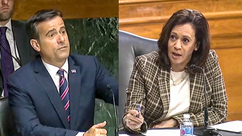 Kamala Harris burns down Trump intelligence nominee over the president's lies about COVID-19