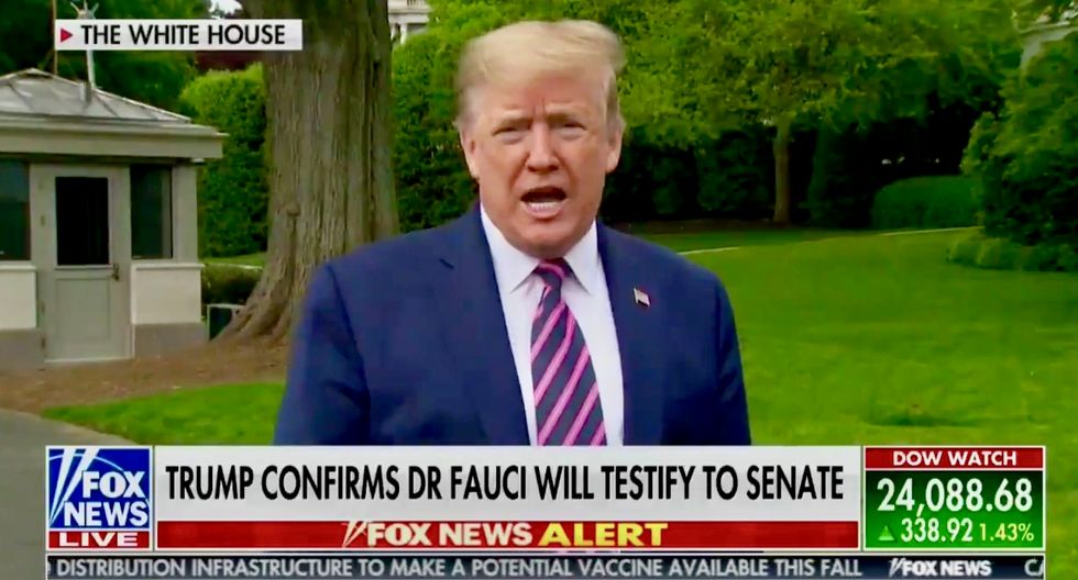 Barring COVID-19 testimony by top officials, president dismisses House oversight as 'set up' by 'Trump-haters'