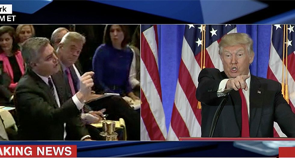 CNN's Jim Acosta asks Trump to call on a female reporter after calling on only men -- but Trump doesn't get why