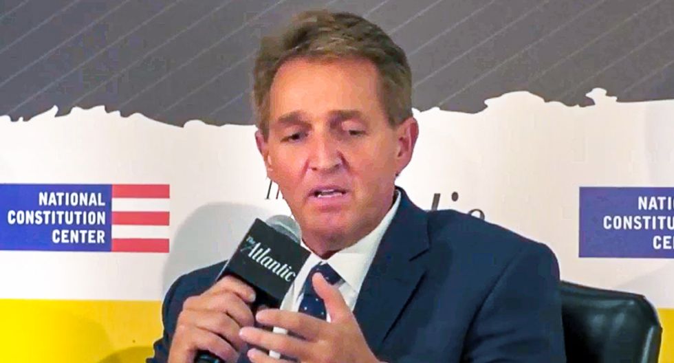 'We can't have this on the court': Jeff Flake condemns Kavanaugh for 'partisan' testimony